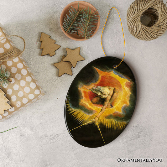 William Blake The Ancient of Days Ornament, Visionary Art Christmas Gift for Philosophers and Artists