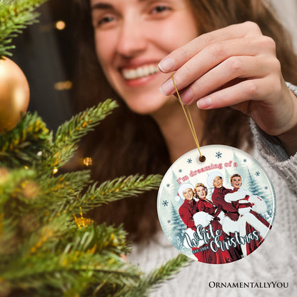 I’m Dreaming of a White Christmas Ornament, 1954 Classic Holiday Inn Movie Gift and Tree Decor