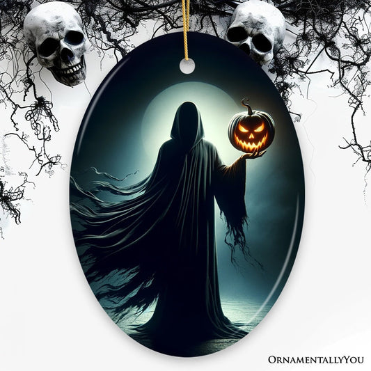 The Pumpkin Reaper Horror Ornament, Halloween Tree Decoration