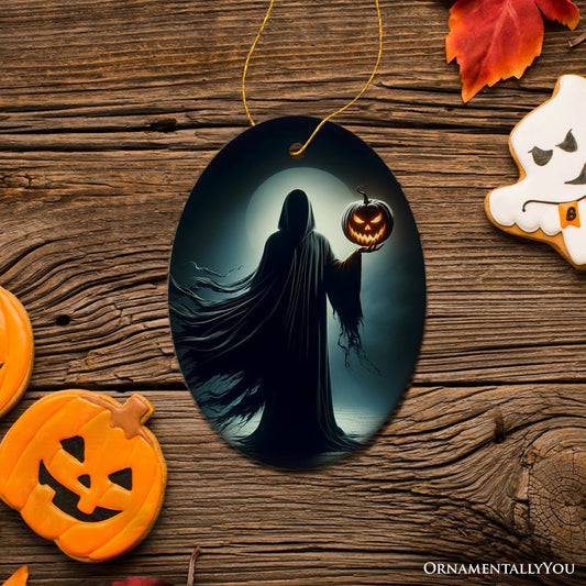 The Pumpkin Reaper Horror Ornament, Halloween Tree Decoration