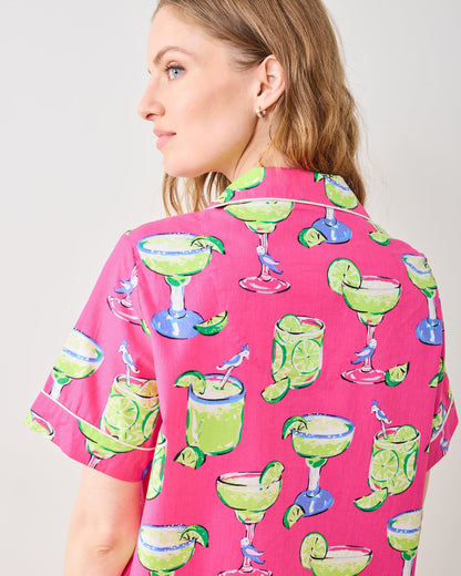 Fresh Margarita - Short Pajamas Set - Cabo Pink