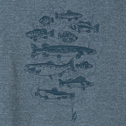 Fish on the Line - Women's Cut T-shirt