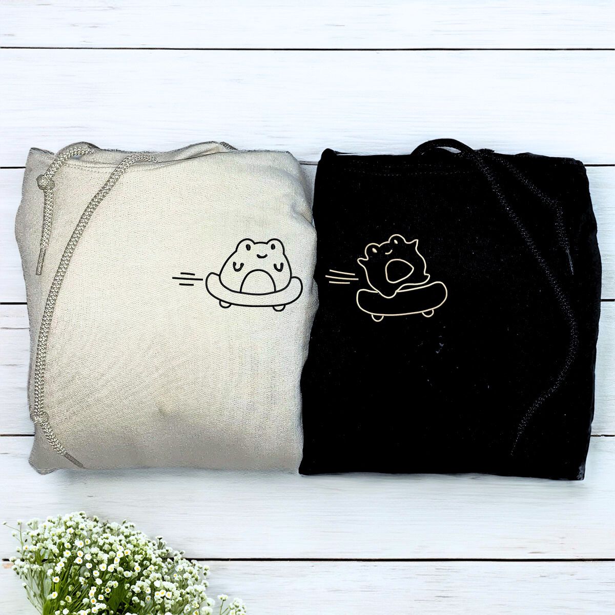 Embroidered Wild Flowers Bible Verse Sweatshirt or Hoodie