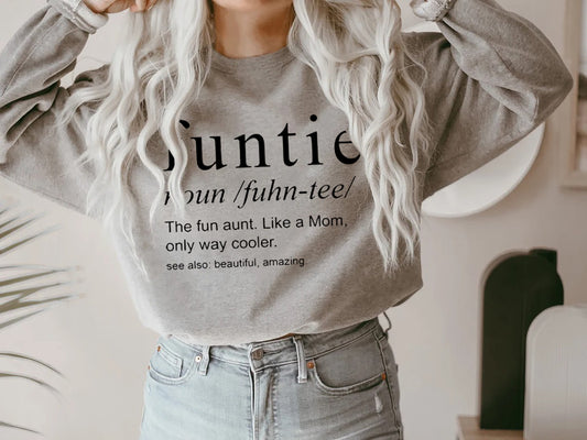 Funtie Sweatshirt, Funtie Shirt, Funny Aunt Hoodie, Sweatshirt For Aunt, Sweatshirt For Sister, Gift For Aunt, Gift For Sister,funtie gift