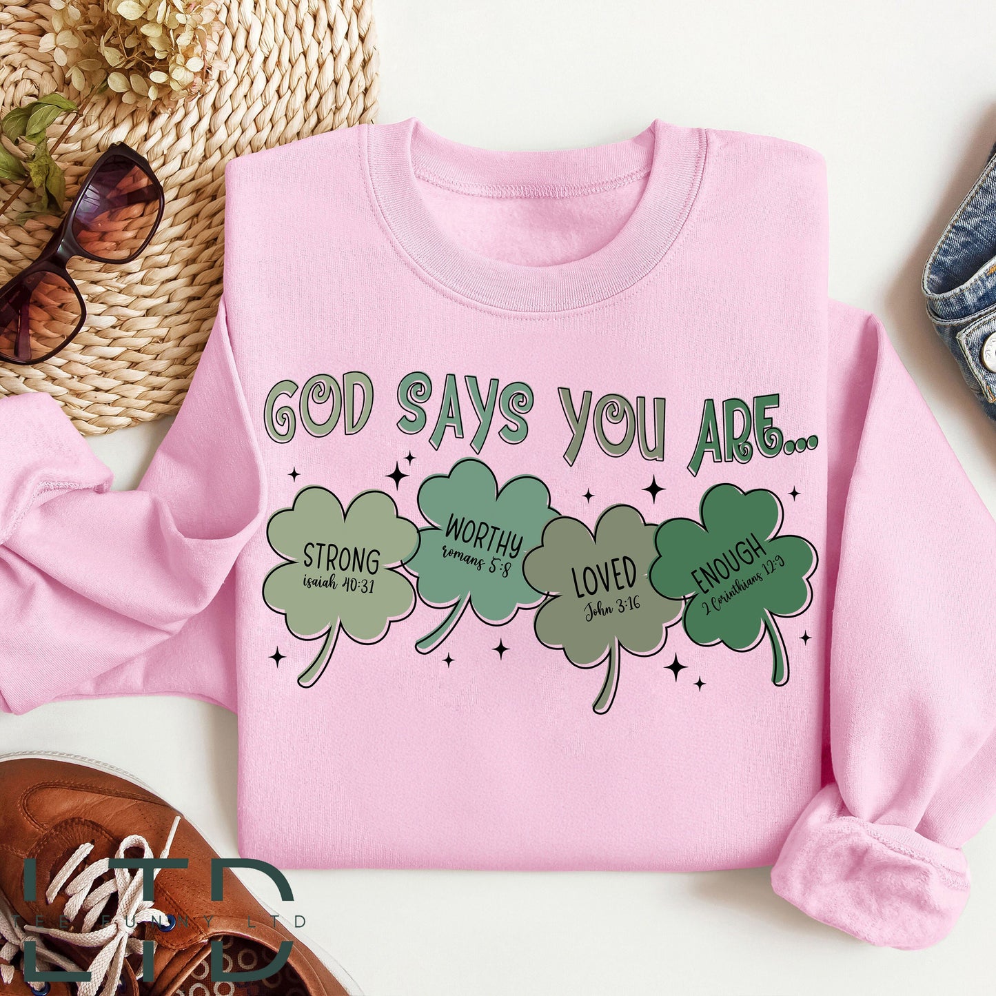 God Says I Am St Patrick's Day Shirt, God Says I Am, Christian St Patrick's Day Shirt, Bible Verse Shirt, St Patrick's Day Bible Verse Shirt