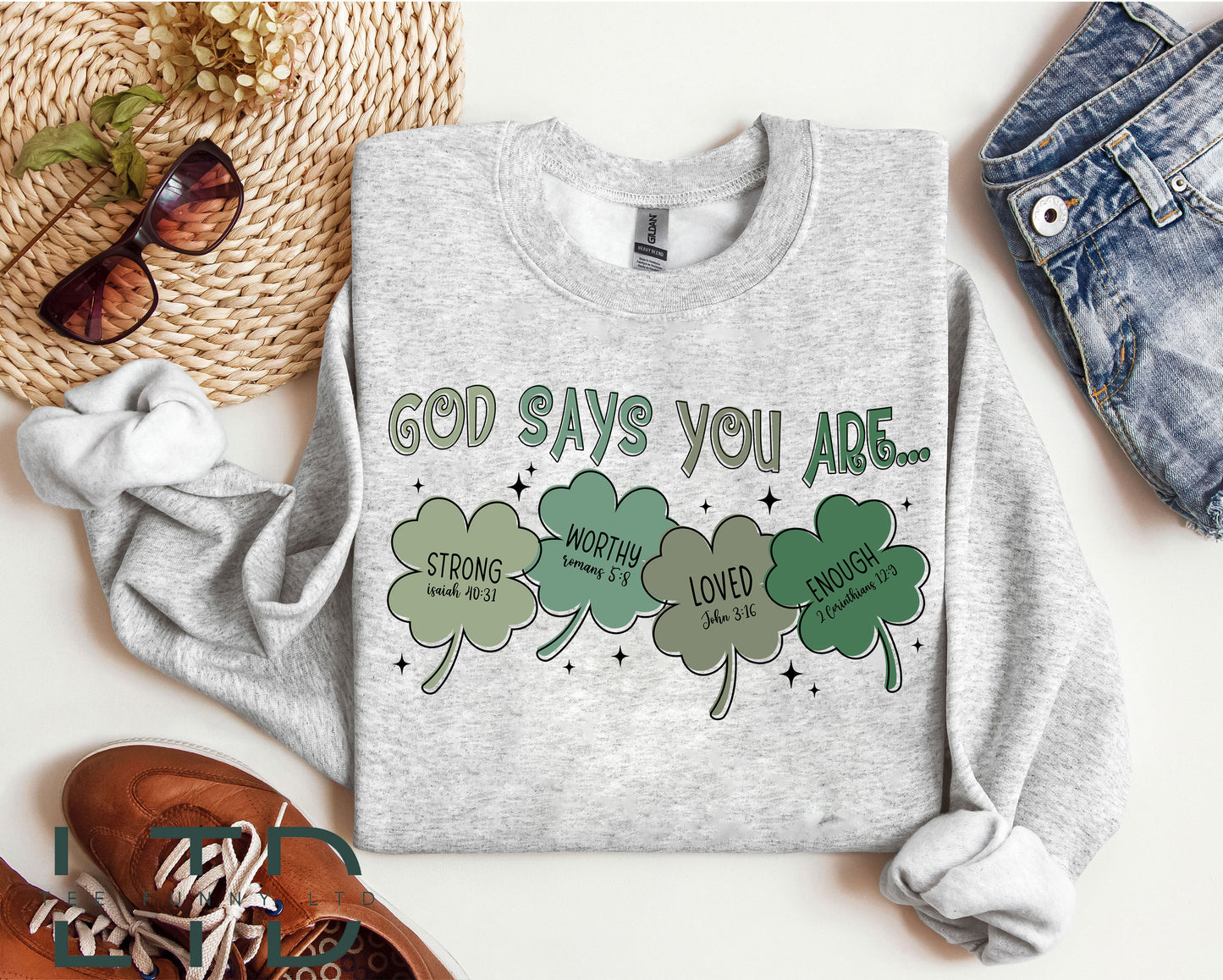 God Says I Am St Patrick's Day Shirt, God Says I Am, Christian St Patrick's Day Shirt, Bible Verse Shirt, St Patrick's Day Bible Verse Shirt
