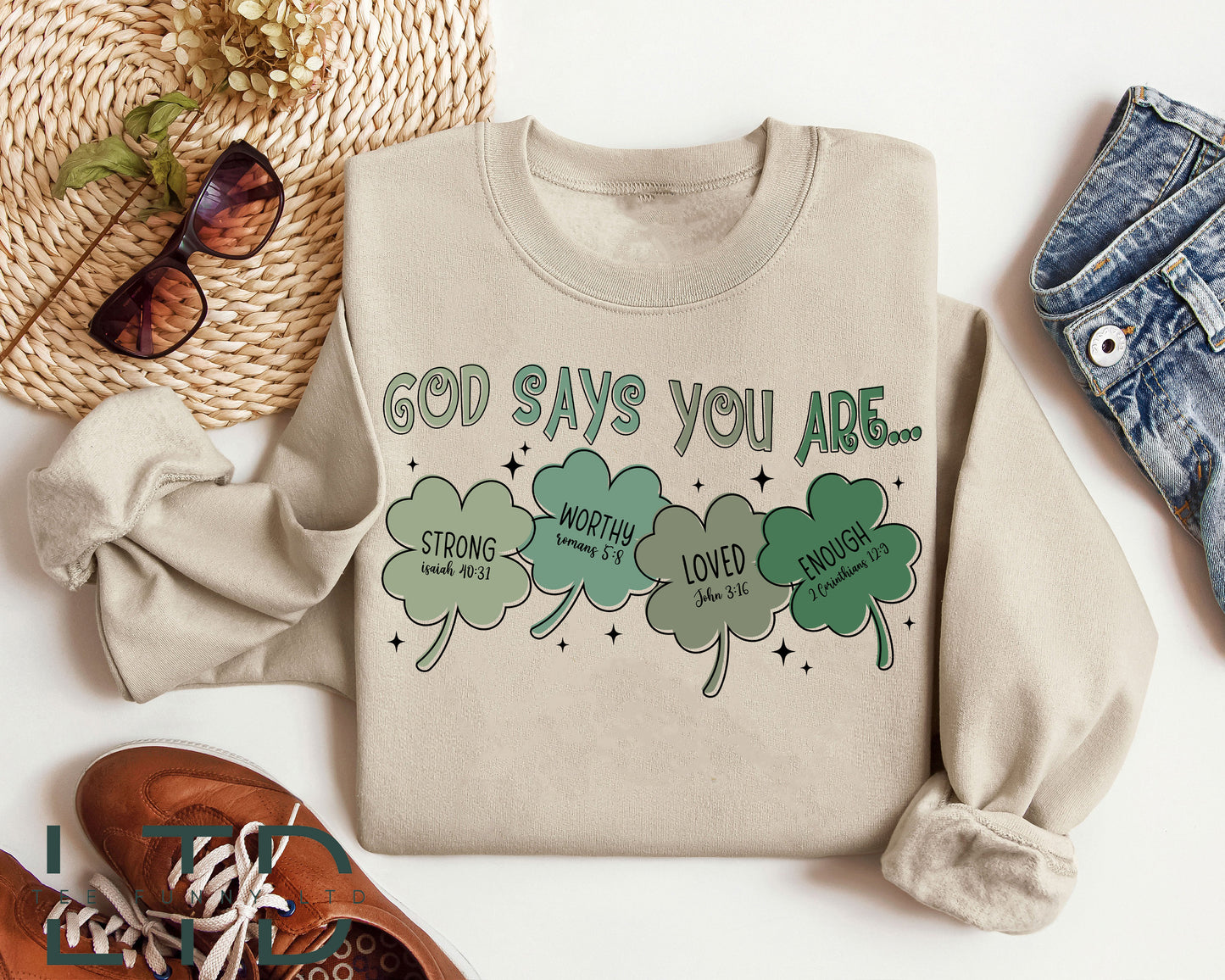 God Says I Am St Patrick's Day Shirt, God Says I Am, Christian St Patrick's Day Shirt, Bible Verse Shirt, St Patrick's Day Bible Verse Shirt