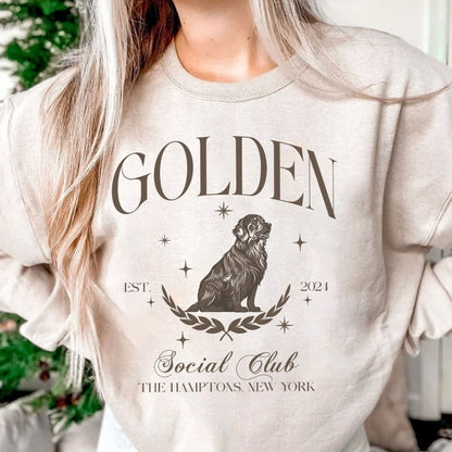 Golden retriever Social Club Sweatshirt, Golden retrieve shirt, Golden Retriever gifts, Golden Retriever, Golden Retriever mom Golden Hoodie