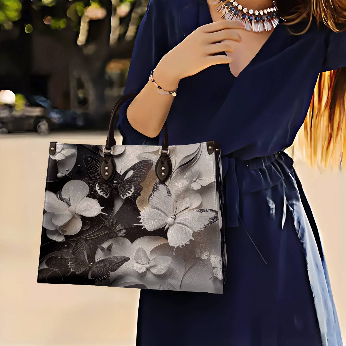 Leather Bag Monochrome Mirage