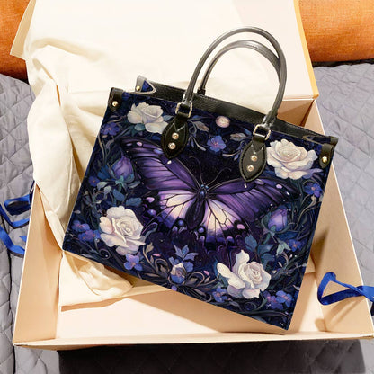 Butterfly Leather Bag Celestial Rose Garden