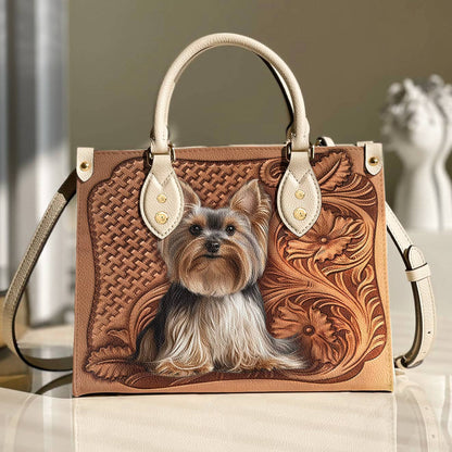 Leather Bag Vintage Yorkie Grace
