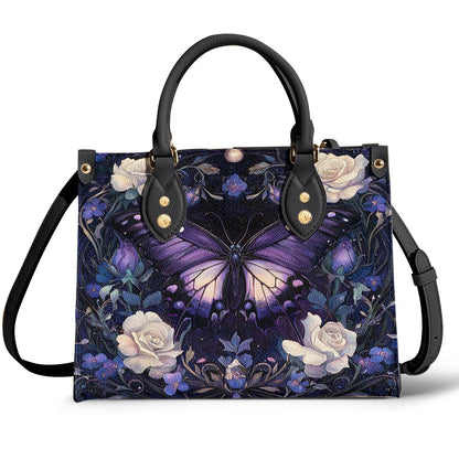 Butterfly Leather Bag Celestial Rose Garden