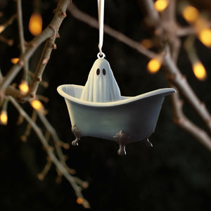 Ghost in the Bathtub Ornament halloween, Personalized Gift, Fall Decor, Wall Hanging, Halloween Gift,Custom Spooky Ornament