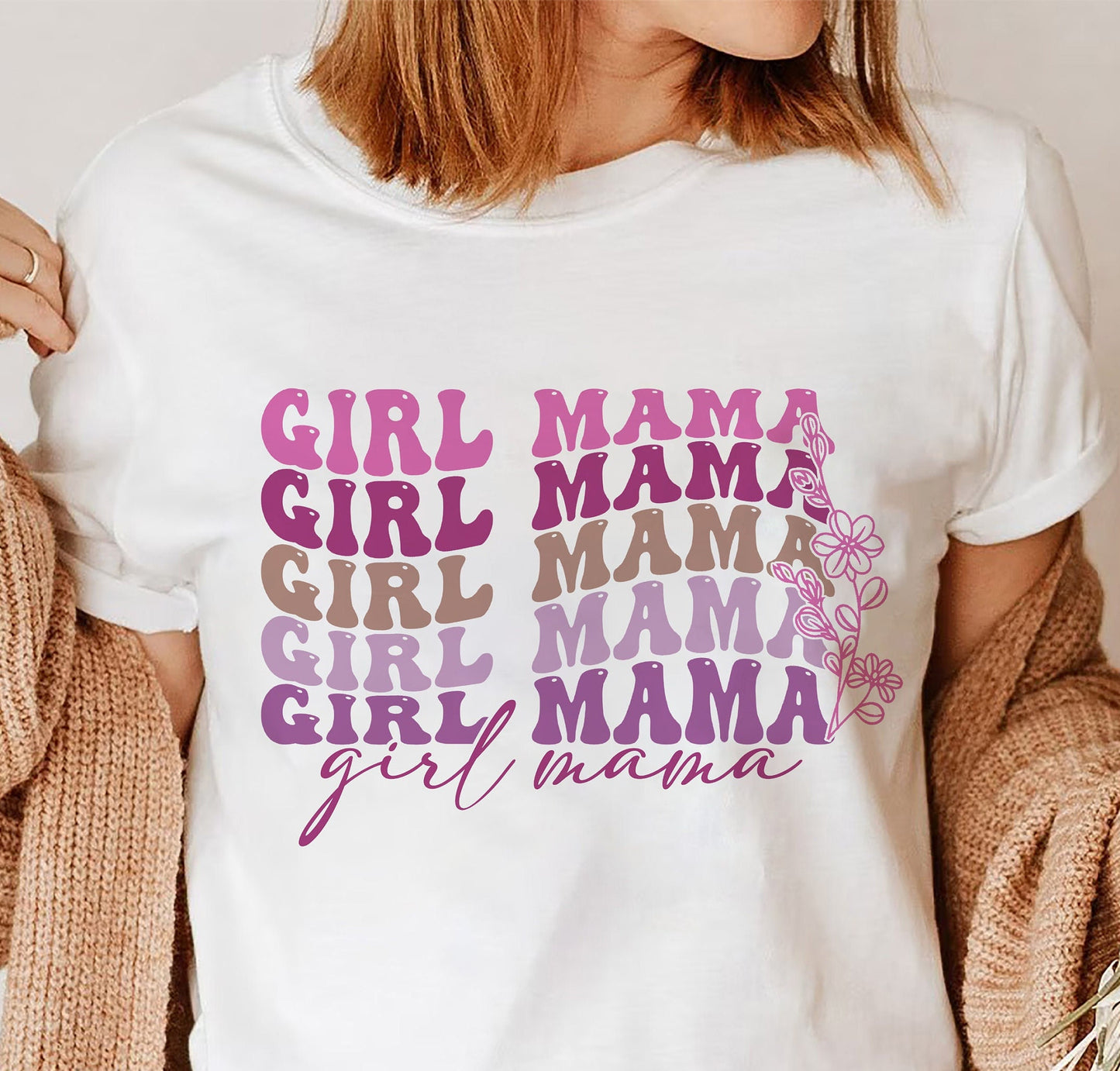 Girl Mom T-shirt, Girl Mom Shirt, Girl Mama Shirt, Girl Mama Gift, Mama Girl Shirt, Mom of Girls Shirt, Girl Mom Shirt, Mother's Day Gift