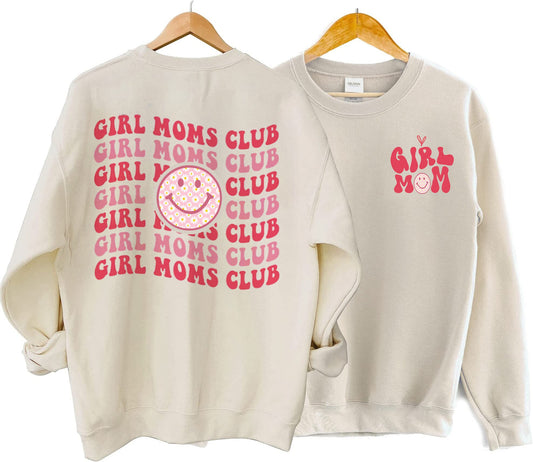 Girl Moms Club Sweatshirt, Girl Mom Sweatshirt, Girl Mom Club, Mom Sweatshirt, Mama Shirt, New Mom Gift, Mom Birthday Gift, Mama gift
