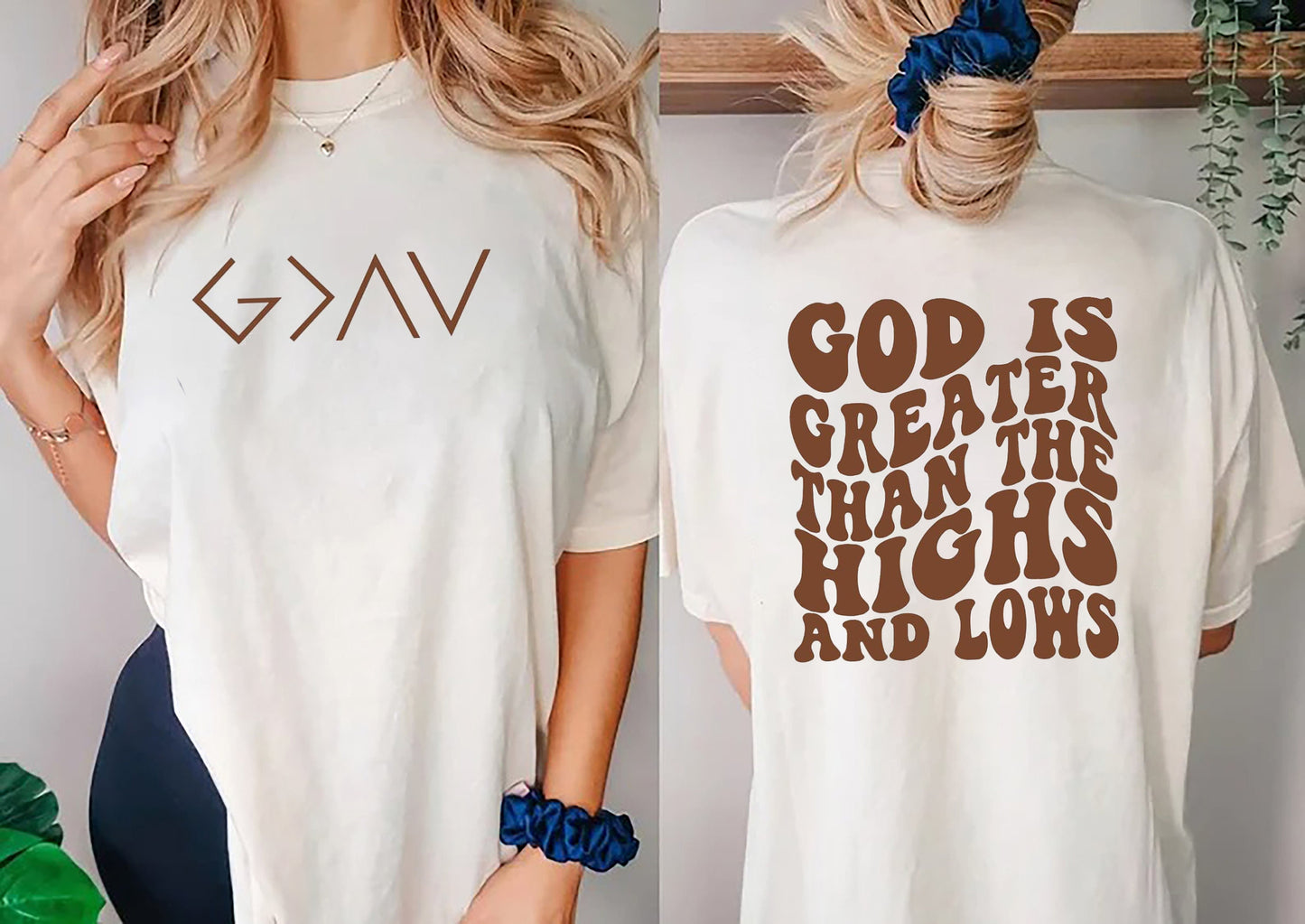 God Is Greater Than The Highs And Lows Shirt, Christian Sweatshirt, Religious Sweatshirt, Aesthetic Sweatshirt, Retro Sweater, Gift Her Tee