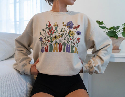 Godmother Proposal Shirt, Godmother Gifts, Godparents Shirt, Godmother Est 2023 Sweatshirt, Mother's Day Gifts, Fairy Godmother shirt