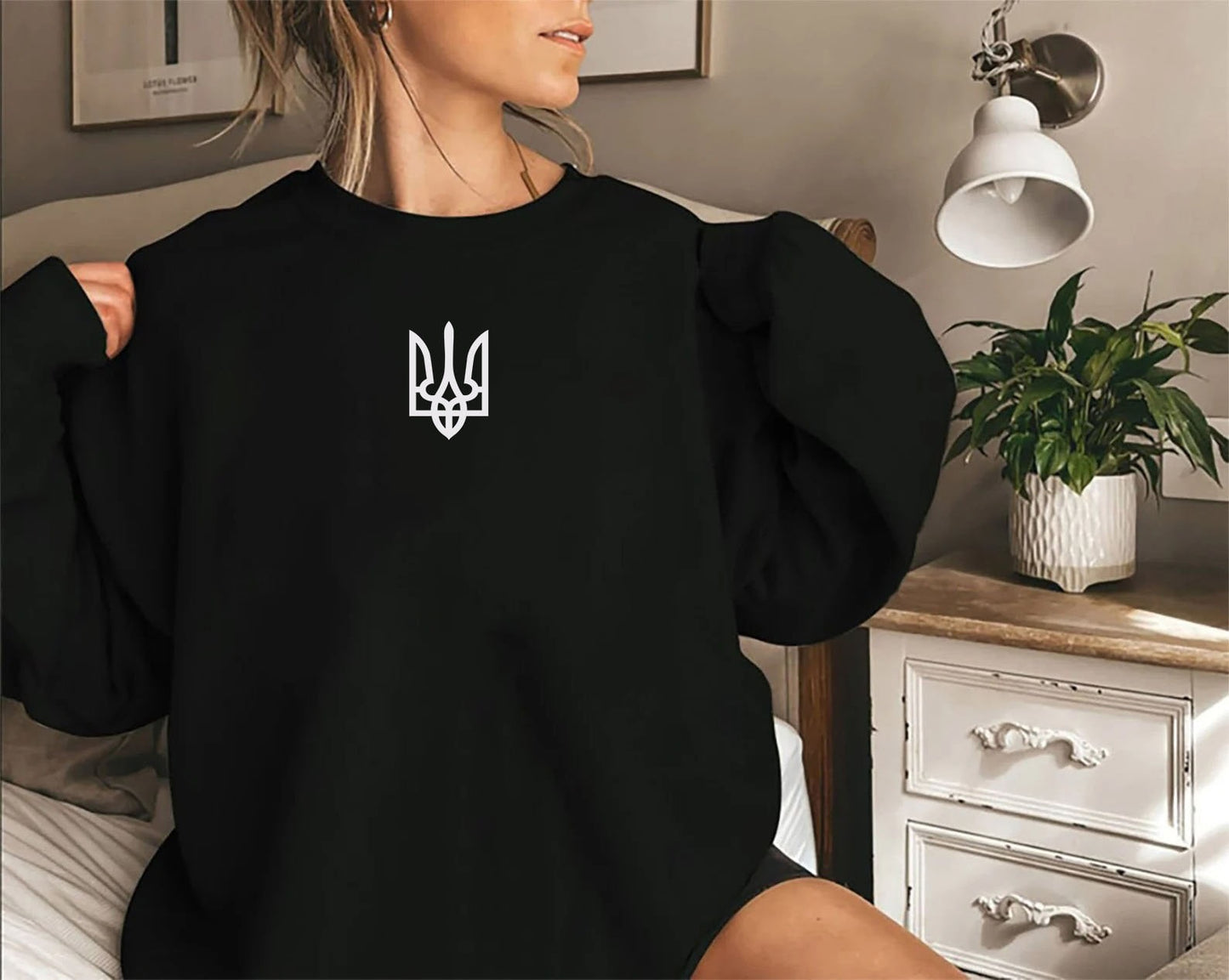 Green Zelensky Sweatshirt Tryzub Army Ukrainian Zelenskyy Mens Unisex Trident sweatshirt, Ukrainian Tryzub President Zelenskyy Mens Trident