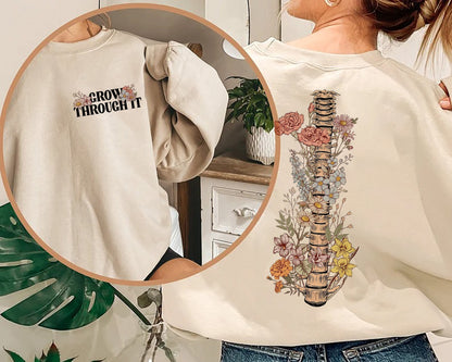 Fás Tríd Geansaí, Léine Spreagtha, Fás Trí Gheansaí, Léine Meabhairshláinte, Léine Chnámharlach Bláthanna, Geansaí Bean Plandaí