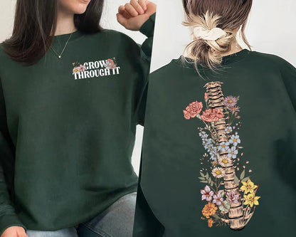 Fás Tríd Geansaí, Léine Spreagtha, Fás Trí Gheansaí, Léine Meabhairshláinte, Léine Chnámharlach Bláthanna, Geansaí Bean Plandaí