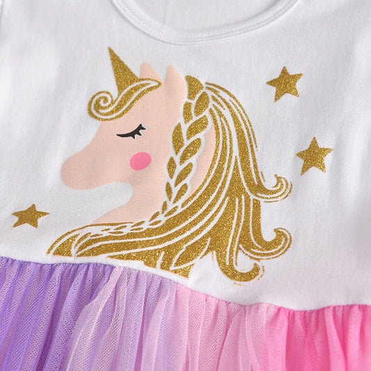 Baby Girls Dresses Summer Sleeveless Tulle Dress for Girls Kids Princess Party Costumes Cartoon Dresses for Children