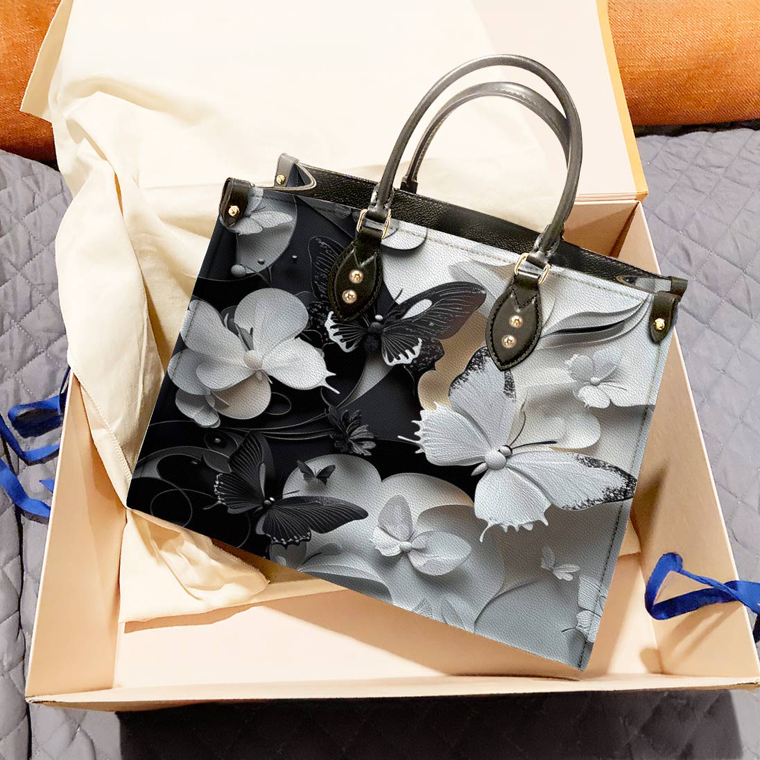 Leather Bag Monochrome Mirage