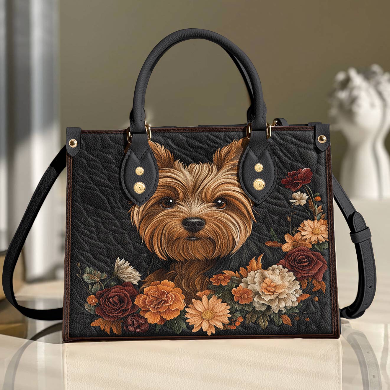 Yorkie Leather Bag Vintage Sweetheart