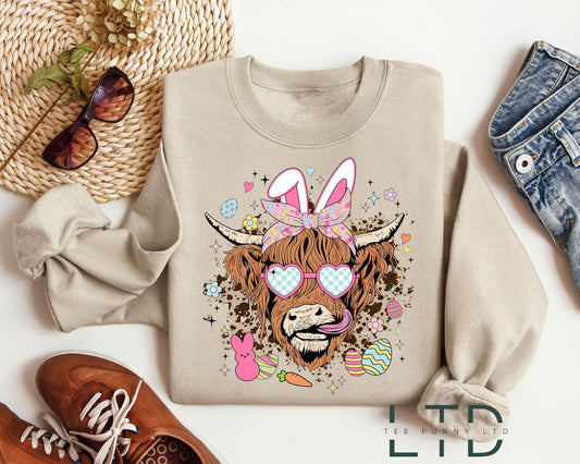 Léine Lae Cásca Bó Ghàidhealach, T-Léinte Cásca Bó Bogh, Léinte leannán na mBó, Léine Uibheacha Cásca, Geansaí Cásca Shona, Tí Ainmhithe Feirme