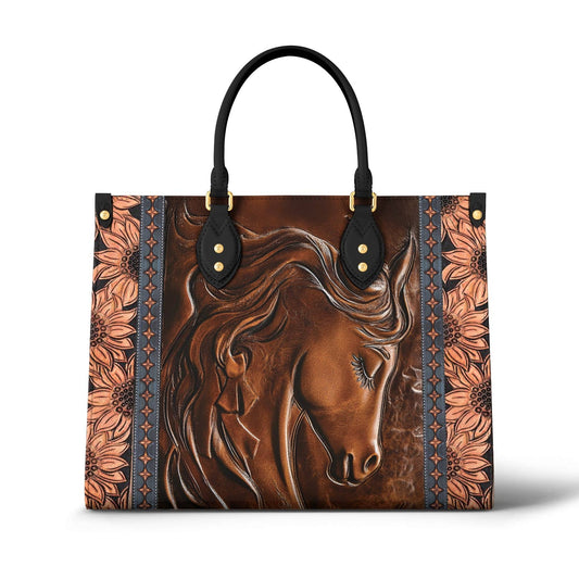 Leather Bag Just A Girl Who Loves Hores