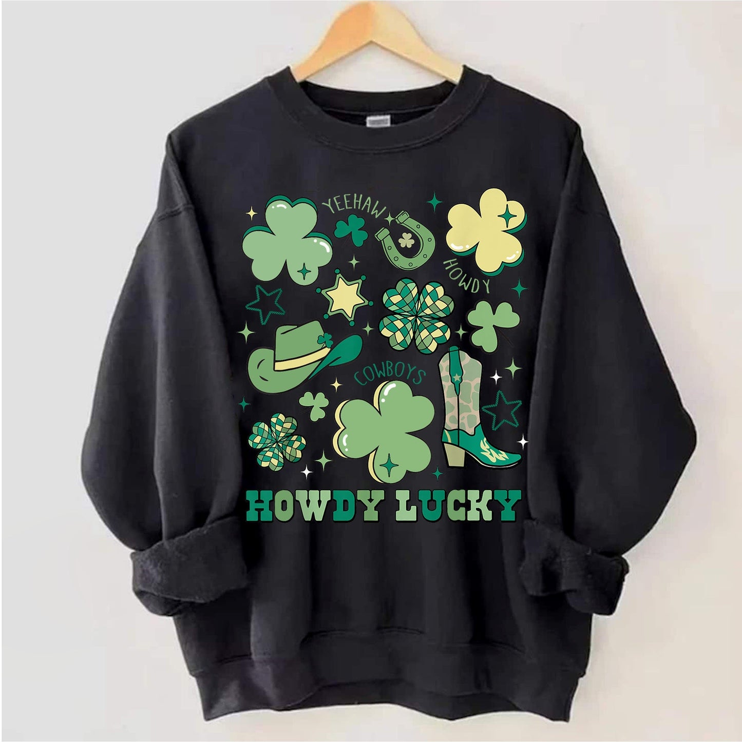 Not Lucky Simply Blessed Roman 47-8 Shirt, Bible Verses Sweatshirt, Patrick Doodles Sweatshirt, Leopard Saint Patrick Day Sweatshirt 1