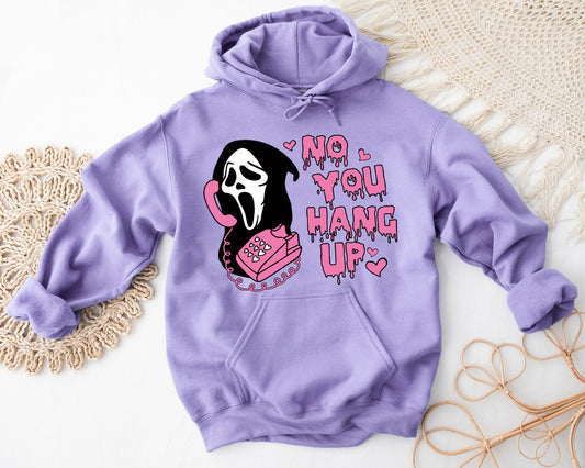 No you Hang up, Valentine's Vintage Halloween, No You Hang Up Shirt, Halloween Sweatshirt, Ghostface Shirt, Funny Halloween Horror Shirt