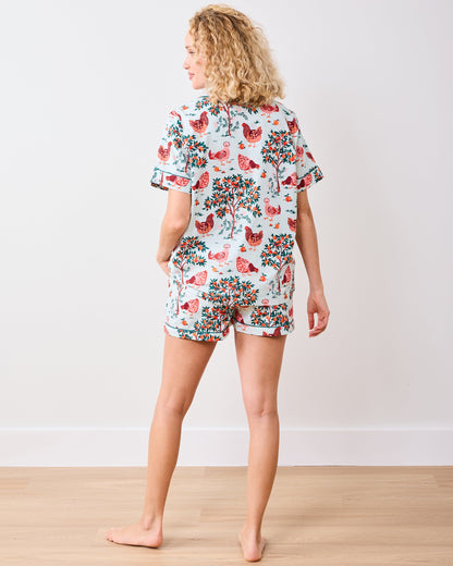 Short Pajamas Set - Soft Blue