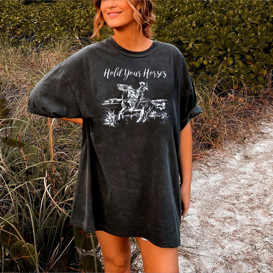 Hold Your Horses Shirt, Rodeo Shirt, Cowboy T-Shirt, Cowgirl Shirt, Western Shirt, Country Girl Shirt sweatshirt