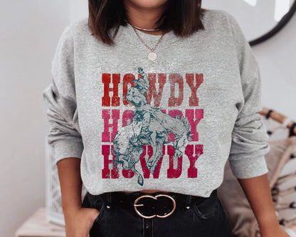Howdy Cowboy T-shirt, Cowgirl Shirt, Rodeo Shirt, Yeehaw Shirt, Nashville Shirt, Bridesmaid Gift Shirt, Western Shirt, Country Girl T-Shirt