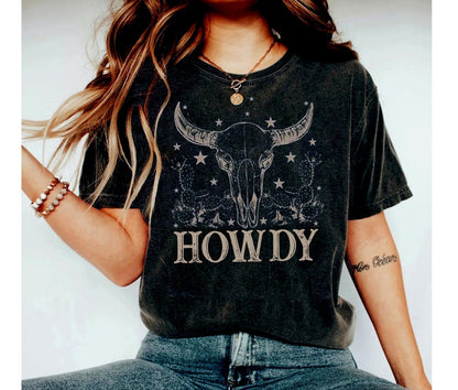 Howdy T Shirt Yeehaw Shirt Howdy Sweatshirt Rodeo Bachelorette Western Graphic Tee Cowgirl Bachelorette Howdy Tee Nashville Girls shirt