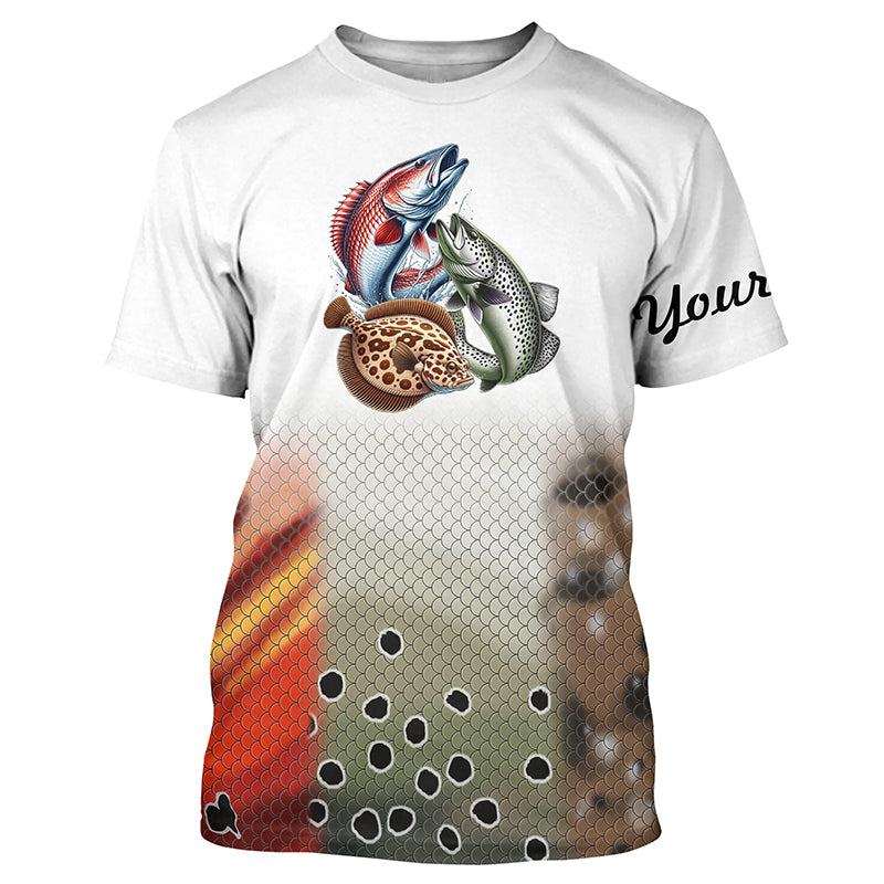 Personalized Texas slam custom name fishing shirt