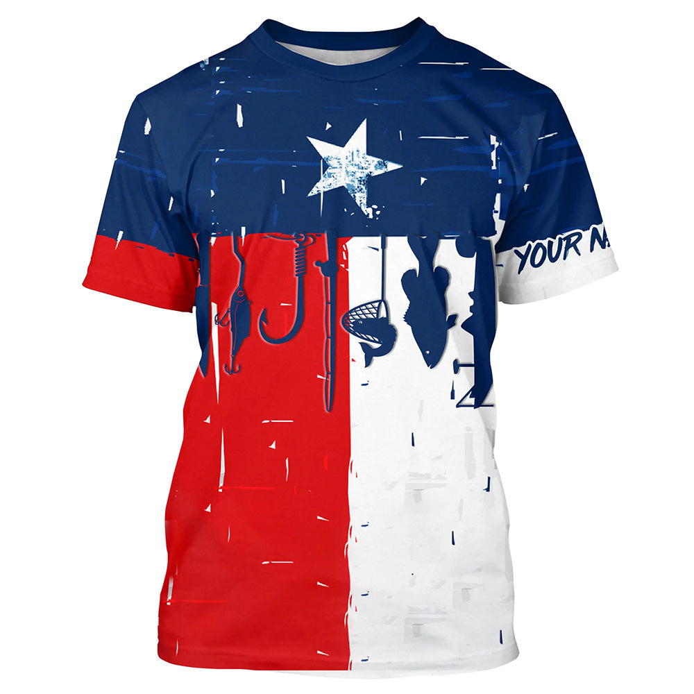 Texas flag fishing shirt fishing jersey for fisherman