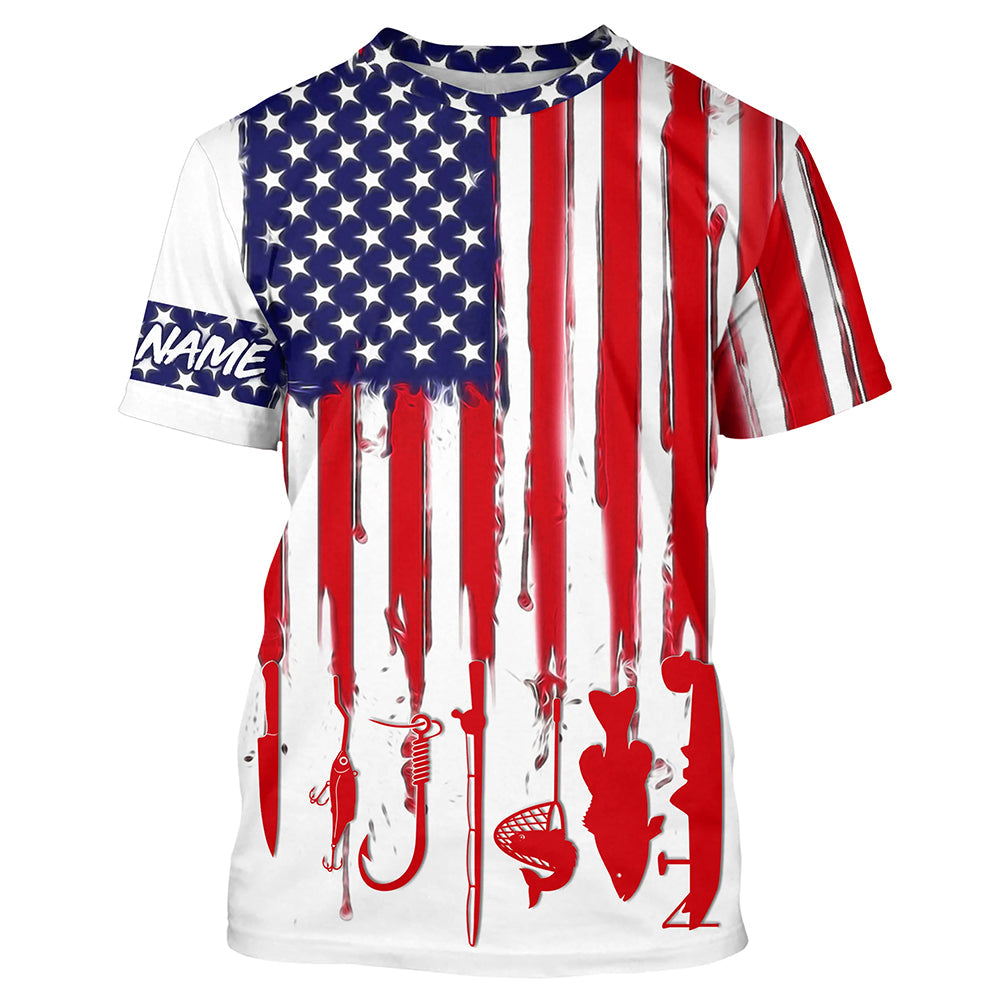 American Flag Fishing Shirt Fishing Jersey For Fisherman