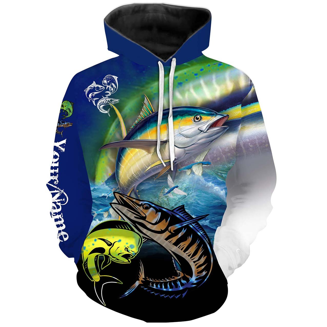 Mahi-mahi, Wahoo, Tuna Customize Name All Over Printed Shirts For Men And Women Personalized Fishing Gift