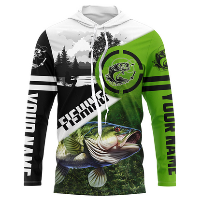 Largemouth Bass fishing Customize All Over Printed Shirts For Men And Women Personalized Fishing Gift