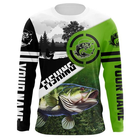 Largemouth Bass fishing Customize All Over Printed Shirts For Men And Women Personalized Fishing Gift