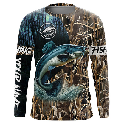 Catfish Fishing Customize Name 3D All Over Printed Shirts For Men, women, kid Personalized Fishing Gift