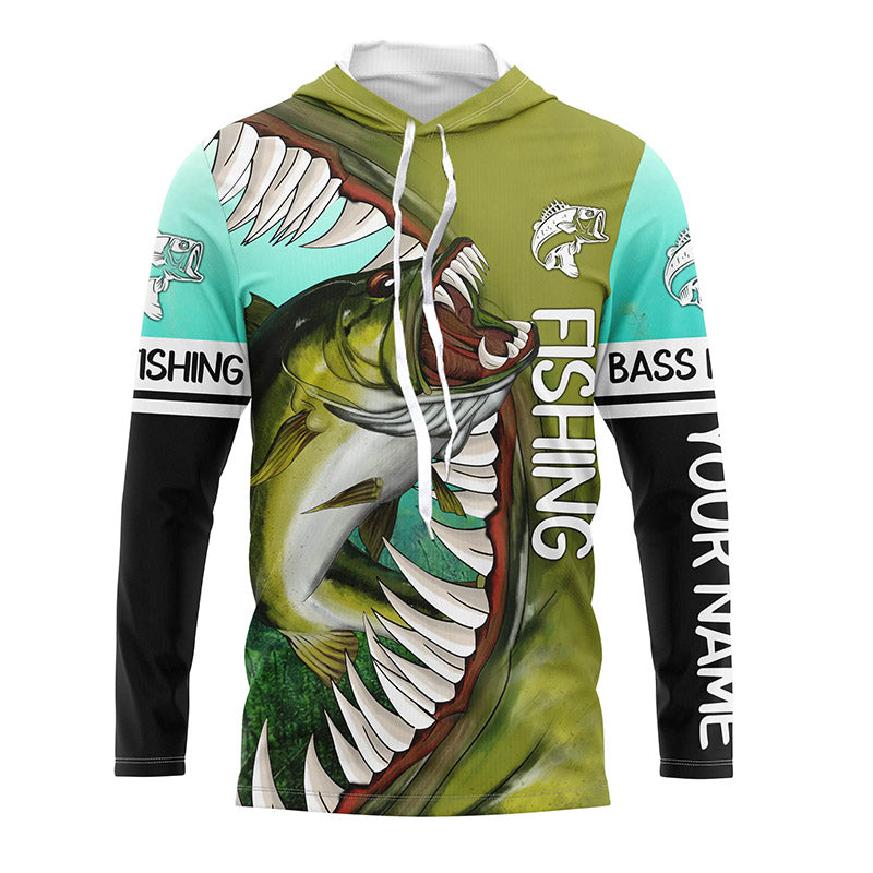 Personalized Largemouth Bass Fishing jerseys, tournament fishing shirts