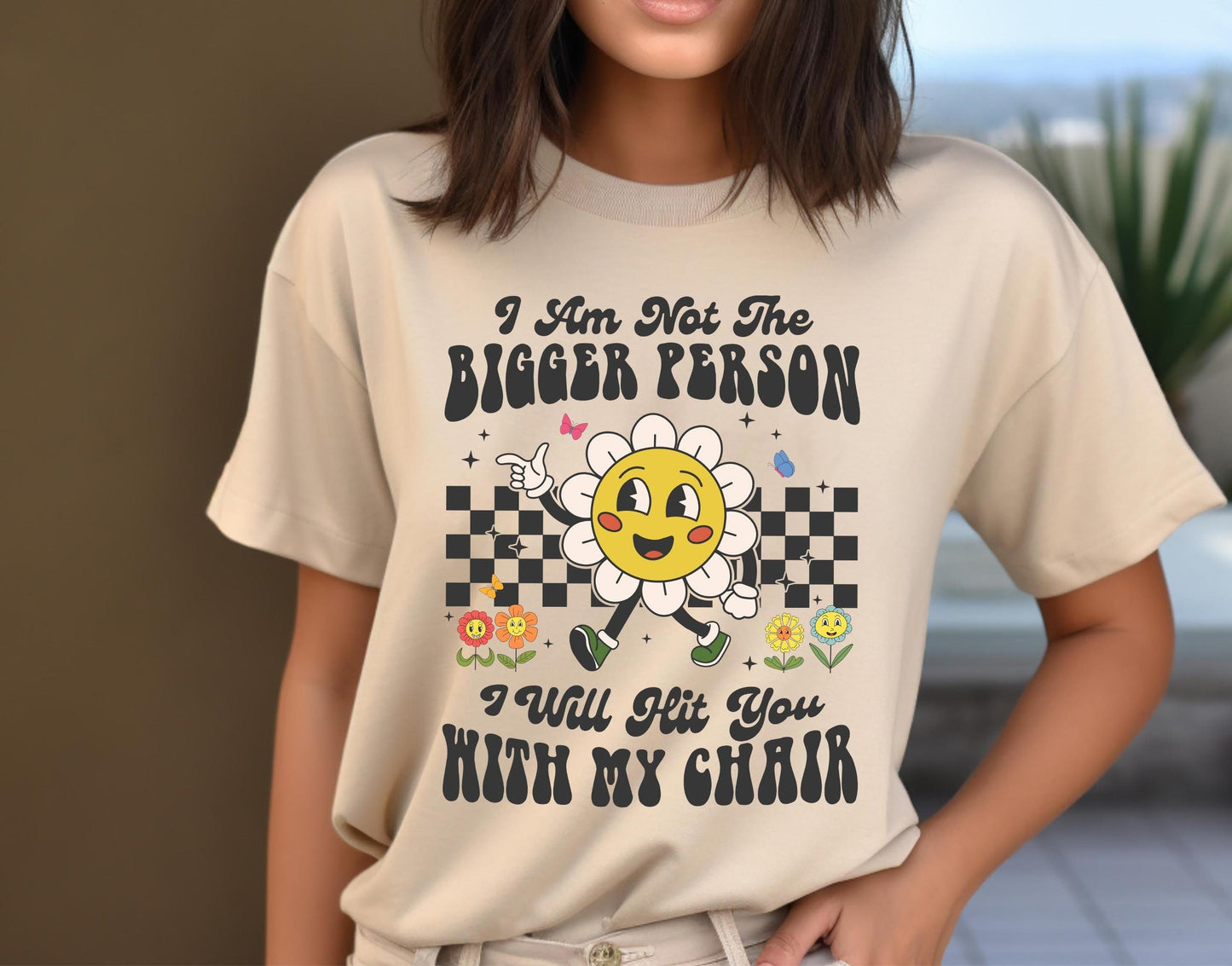 Ní Mise An Duine Níos Mó A Buailfidh Mé Le Mo Shúile Cathaoirleach thú, Léine Greannmhar, Sweatshirt Greannmhar, Léine Gleoite, Léine Gleoite Bláth, Tí Féinghrá