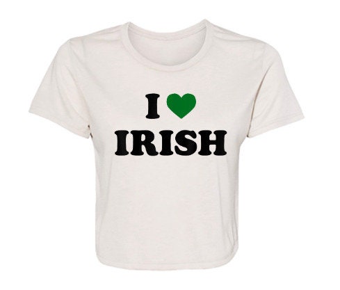Is breá liom Tí Cropped Gaelach, Y2K St Paddy Cropped Tee,Tí Cropped Éireannach,Léine Unisex,Tí Feistithe na mBan Lá Fhéile Pádraig,Y2K Éadaí,Trendy Top