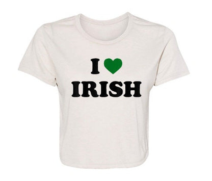 Is breá liom Tí Cropped Gaelach, Y2K St Paddy Cropped Tee,Tí Cropped Éireannach,Léine Unisex,Tí Feistithe na mBan Lá Fhéile Pádraig,Y2K Éadaí,Trendy Top