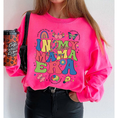 In My Autism Mama Era sweatshirt, Autism Mom shirt, Love needs no words, Be Kind, Autism Mama shirt,autism hands shirt, Autism Puzzle shirt