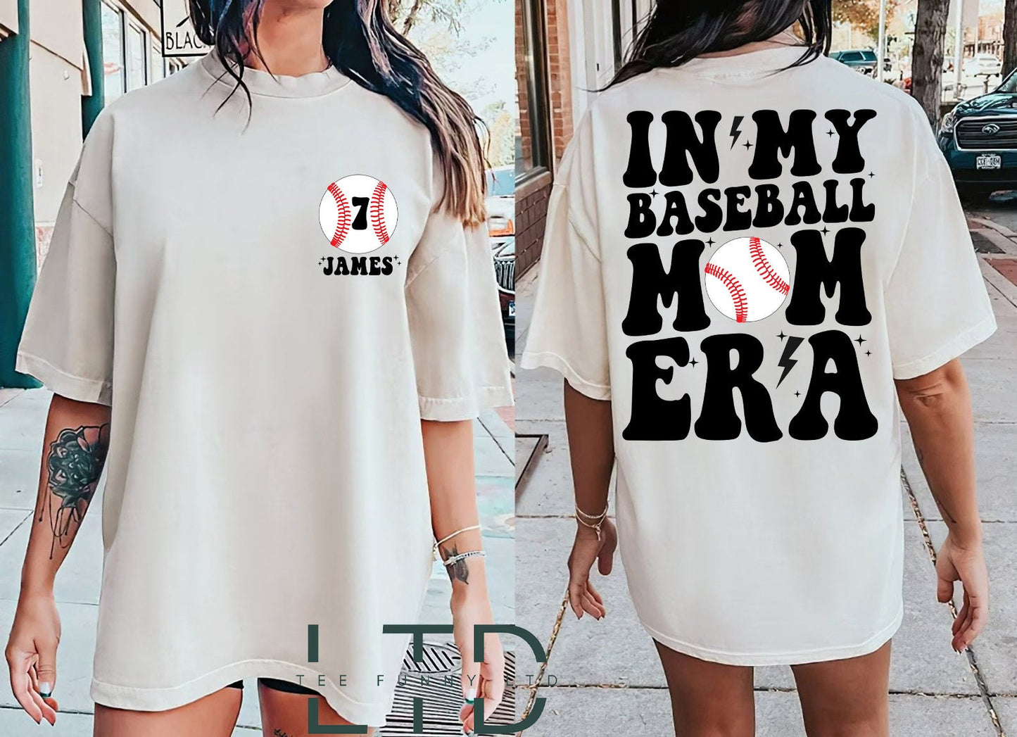In My Baseball Mom Era Shirt, Sport Mom Shirt, Baseball Lover Shirt, Custom Baseball Mom Sweatshirt, Game Day Shirt, Baseball Mom Crewneck