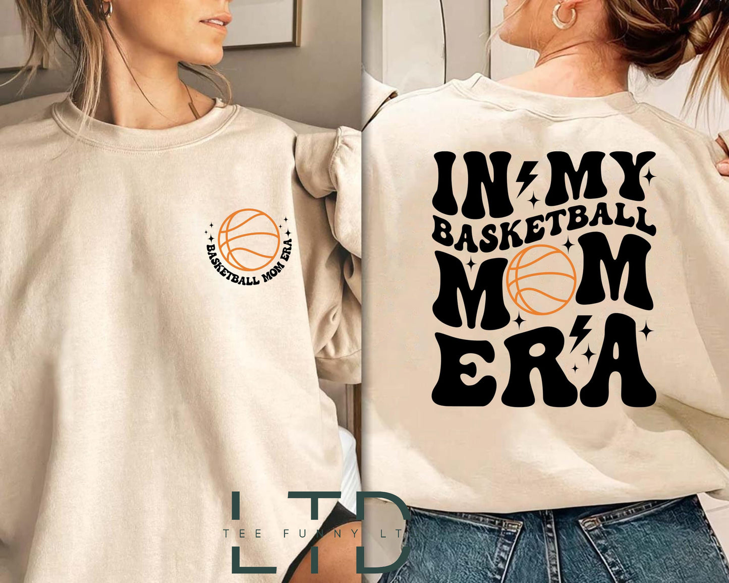 In My Basketball Mom Era Shirt, Sport Mom Shirt, Basketball Lover Shirt, Basketball Mom Sweatshirt, Game Day Shirt, Basketball Mom Crewneck