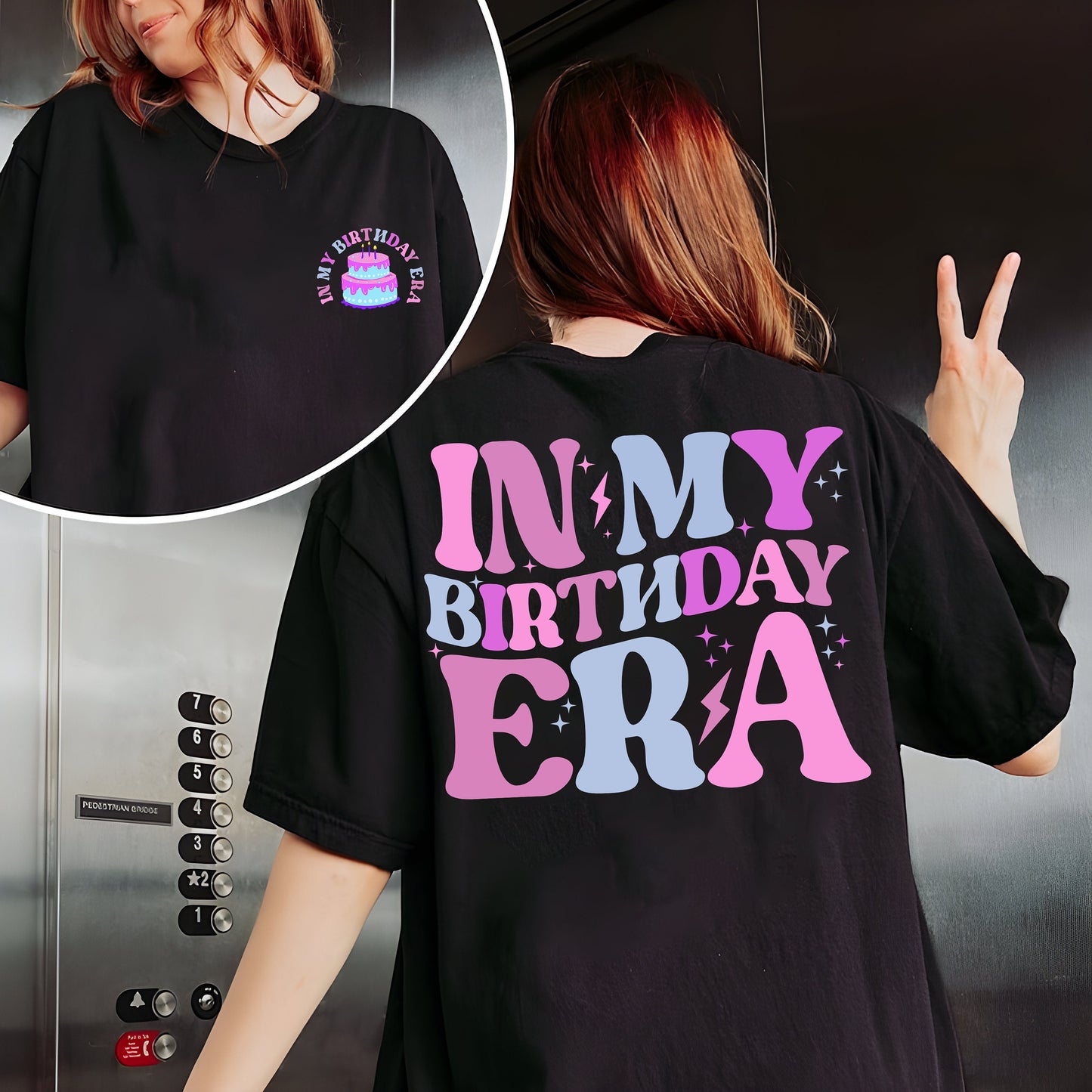 In My Birthday Era Sweatshirt, Girl Birthday Shirt, Retro Birthday Girl Gift, Birthday Toddler Tee, Girls Birthday Tee, Birthday Cake Shirt